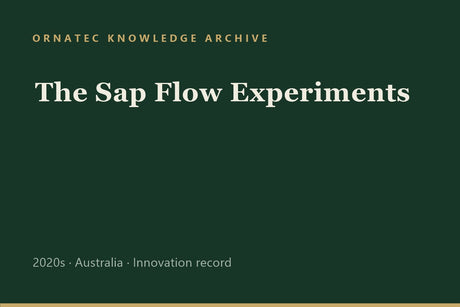 The Sap Flow Experiments: Reading What Trees Are Actually Doing