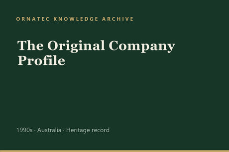 The Original Company Profile: Where Ornatec Began