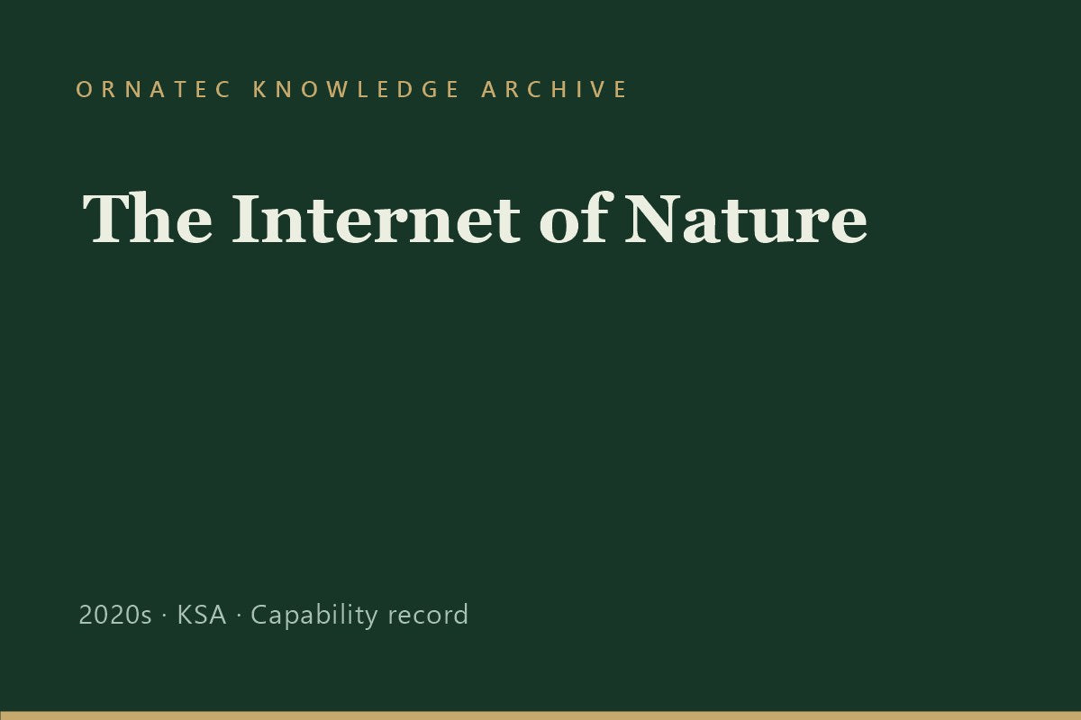 The Internet of Nature: Managing a City's Urban Forest
