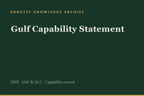 The Gulf Capability Statement: Taking the Method to the GCC