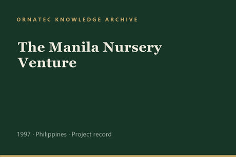 The Manila Nursery Venture: First ISO-Certified Nursery in the Philippines