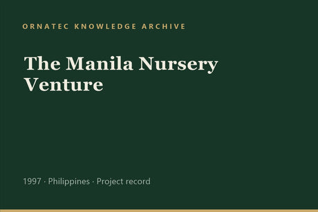 Ornatec Knowledge Archive record cover: The Manila Nursery Venture
