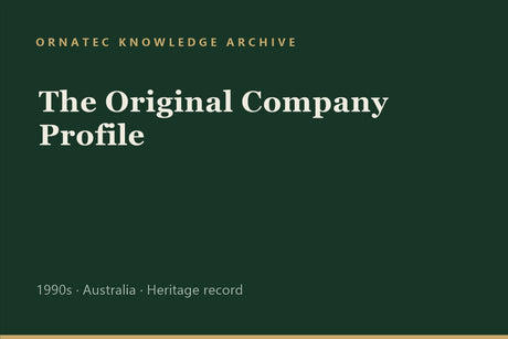 Ornatec Knowledge Archive record cover: The Original Company Profile