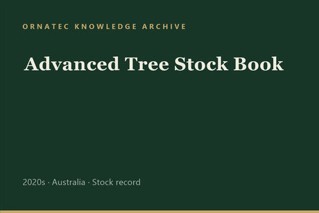 Ornatec Knowledge Archive record cover: Advanced Tree Stock Book