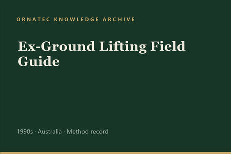 Ornatec Knowledge Archive record cover: Ex-Ground Lifting Field Guide