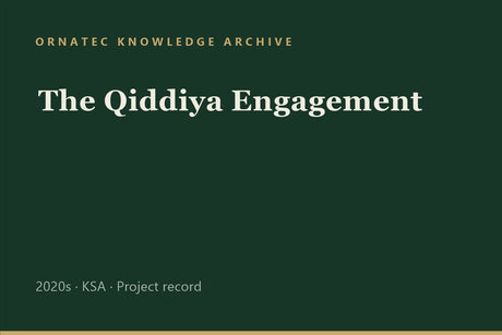 Ornatec Knowledge Archive record cover: The Qiddiya Engagement