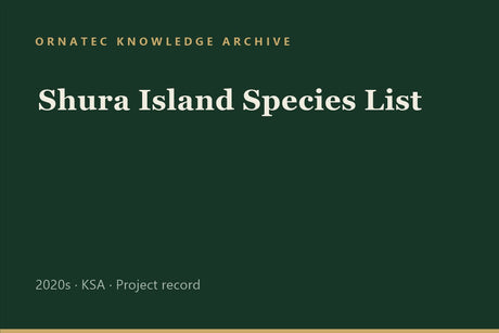 Ornatec Knowledge Archive record cover: Shura Island Species List