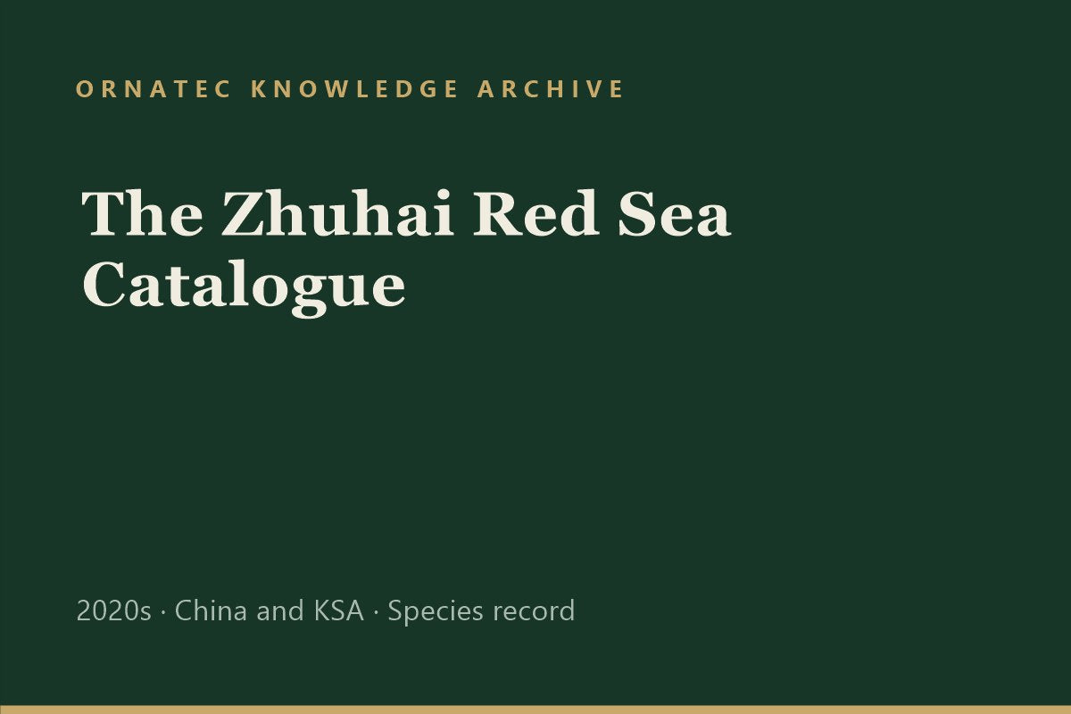 Ornatec Knowledge Archive record cover: The Zhuhai Red Sea Catalogue