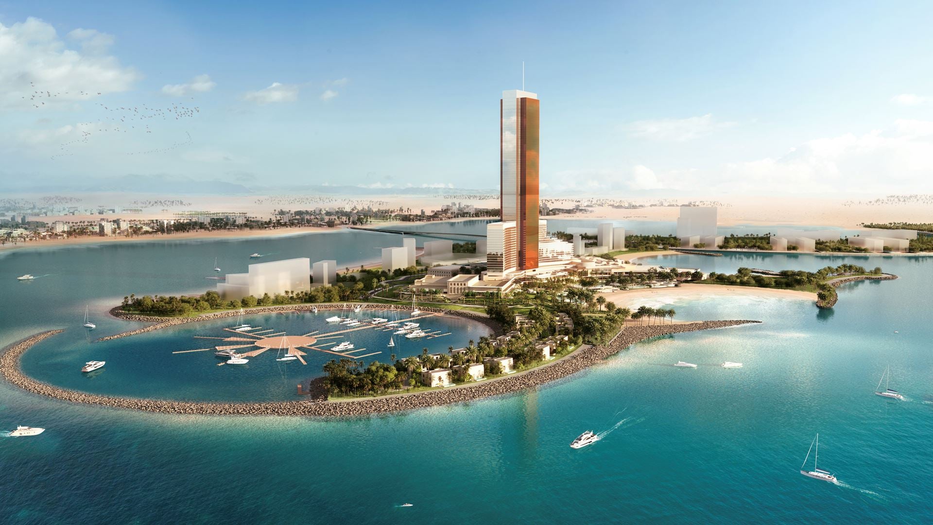 Wynn Al Marjan Island resort rendering